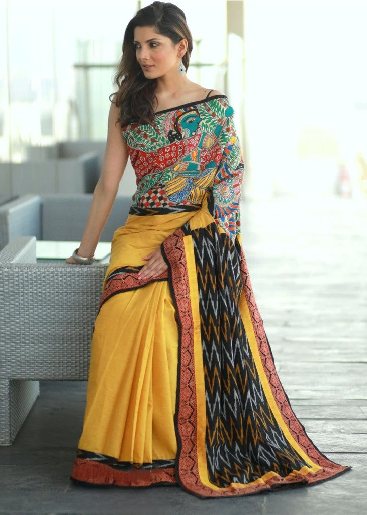 AKHIYAAN GULAAB WALE PREMIUM LINEN COTTON SAREE