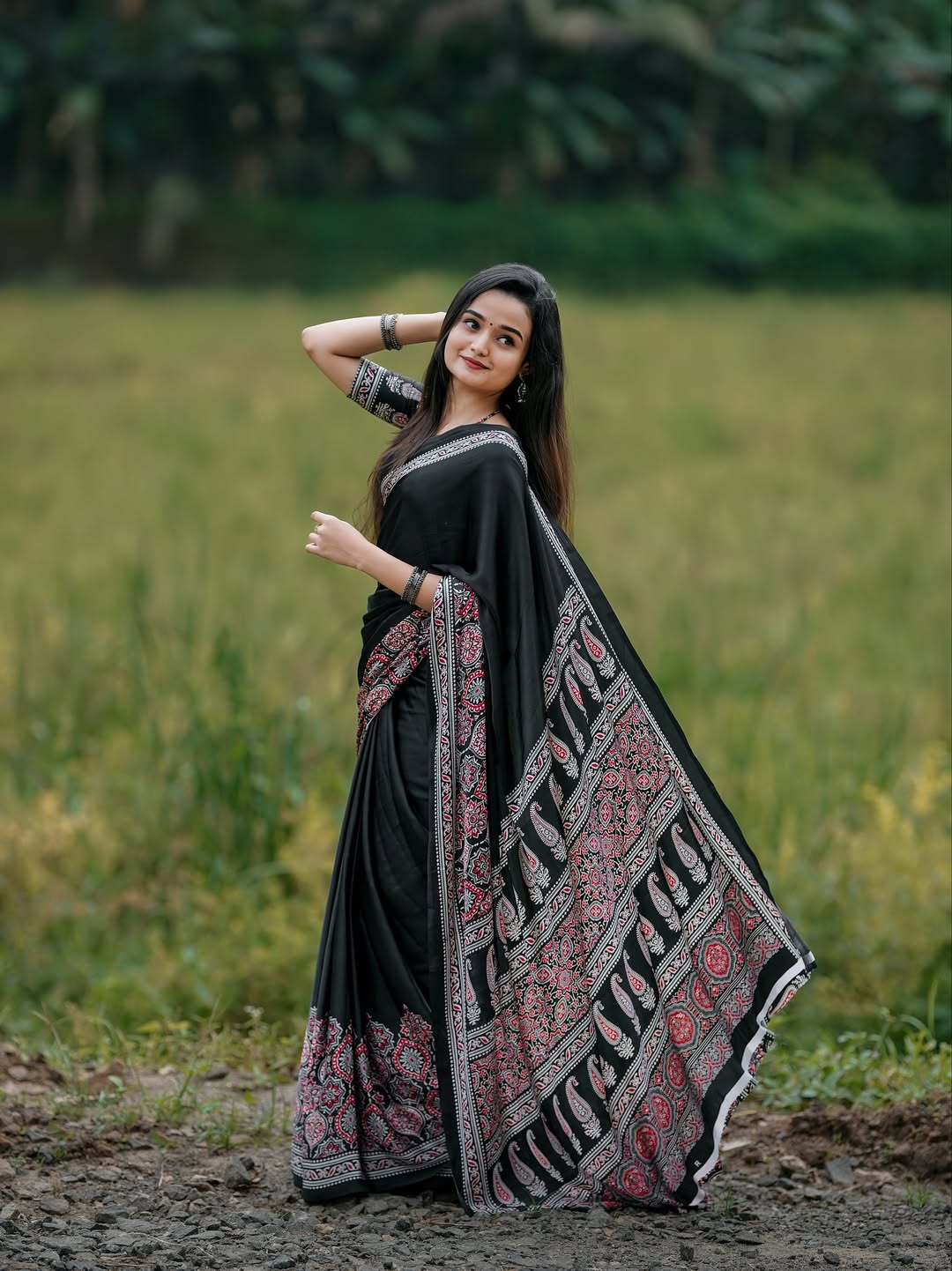 RASHMIKA-PREMIUM MODAL SILK SAREE