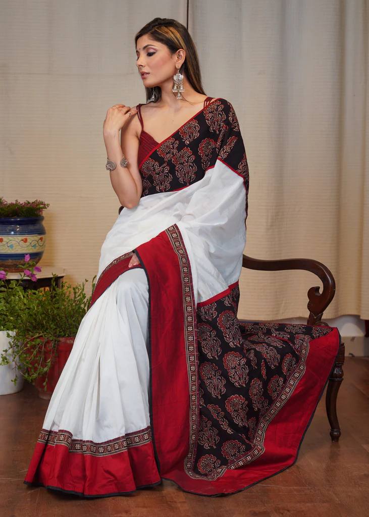 MALANG SAJNA WALE PREMIUM LINEN COTTON SAREE