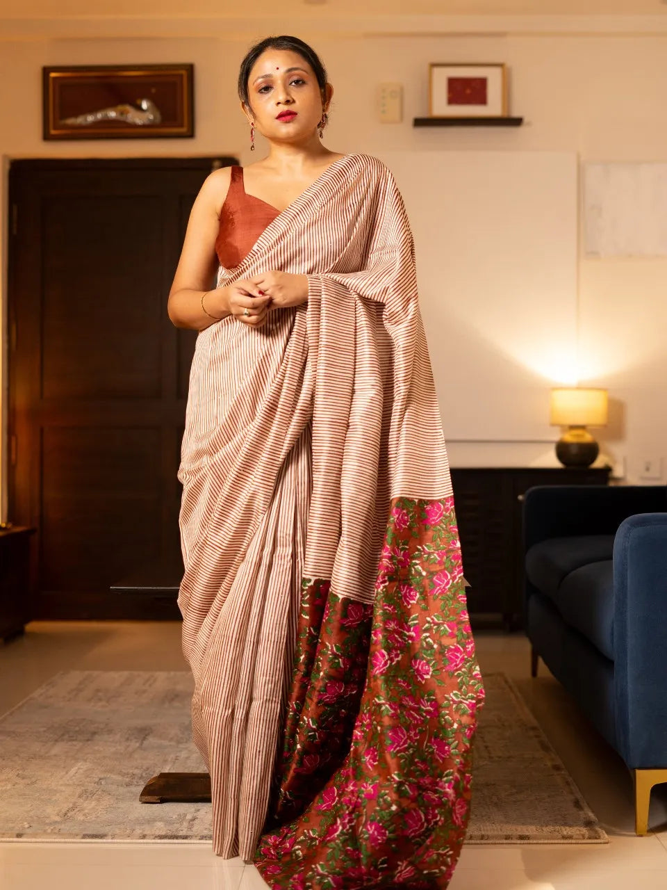 TERA HUA WALE PREMIUM LINEN COTTON SAREE