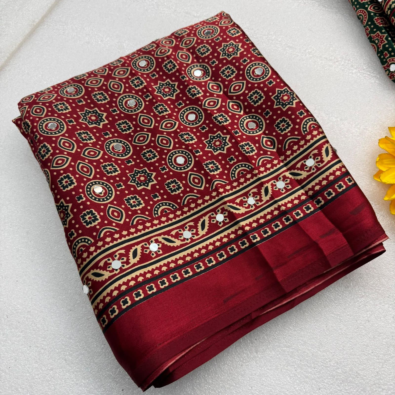 CHAANA VE ORIGINAL MIRROR PREMIUM MODAL SILK SAREE