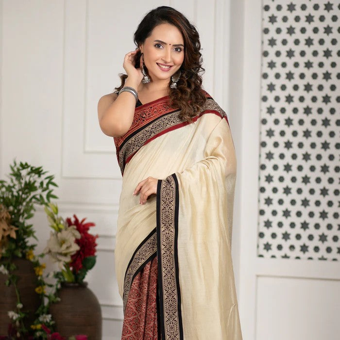 RAANJHAN WALE PREMIUM LINEN COTTON SAREE