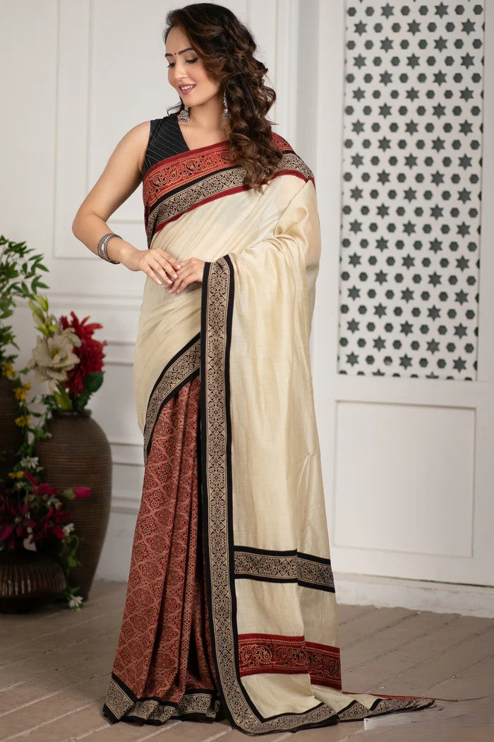 RAANJHAN WALE PREMIUM LINEN COTTON SAREE