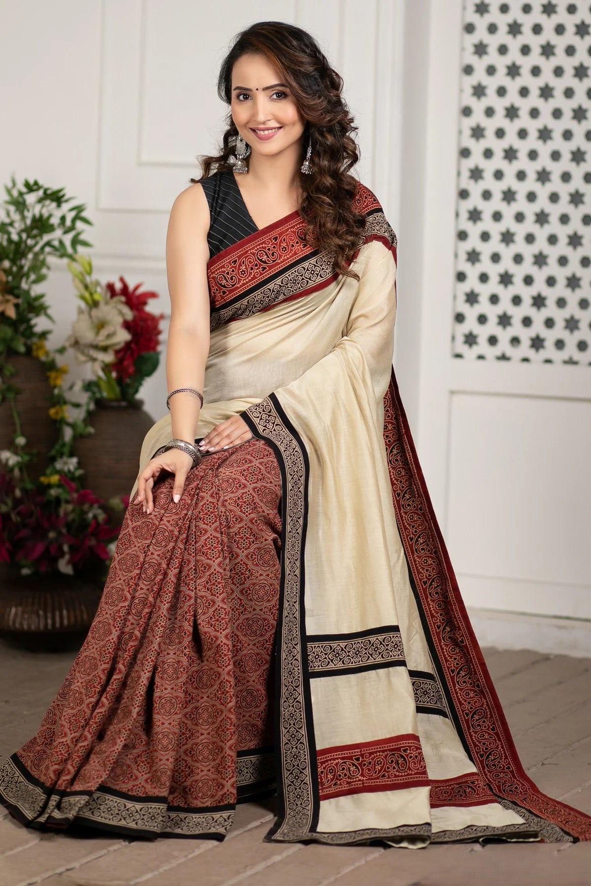 RAANJHAN WALE PREMIUM LINEN COTTON SAREE