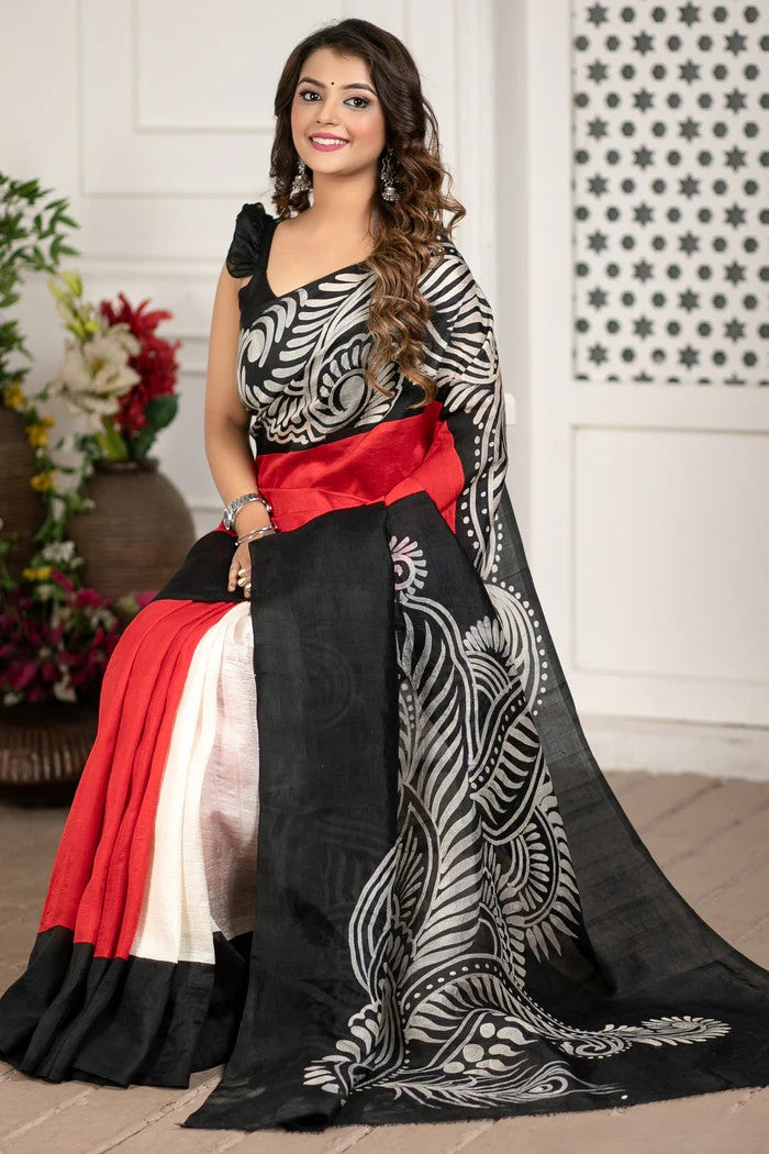 DIL KAHE KAHANIYA WALE PREMIUM LINEN COTTON SAREE