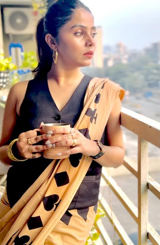 SHADE OF CARDS PREMIUM COTTON SAREE