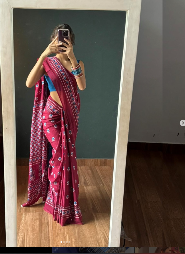 GULABOO WALE PREMIUM LINEN COTTON SAREE