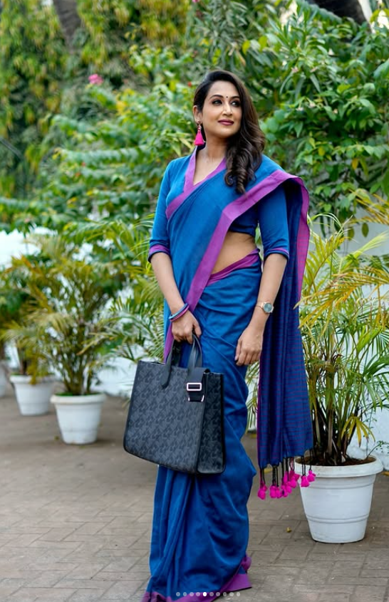 TERI NADANIYA WALE PREMIUM LINEN COTTON SAREE