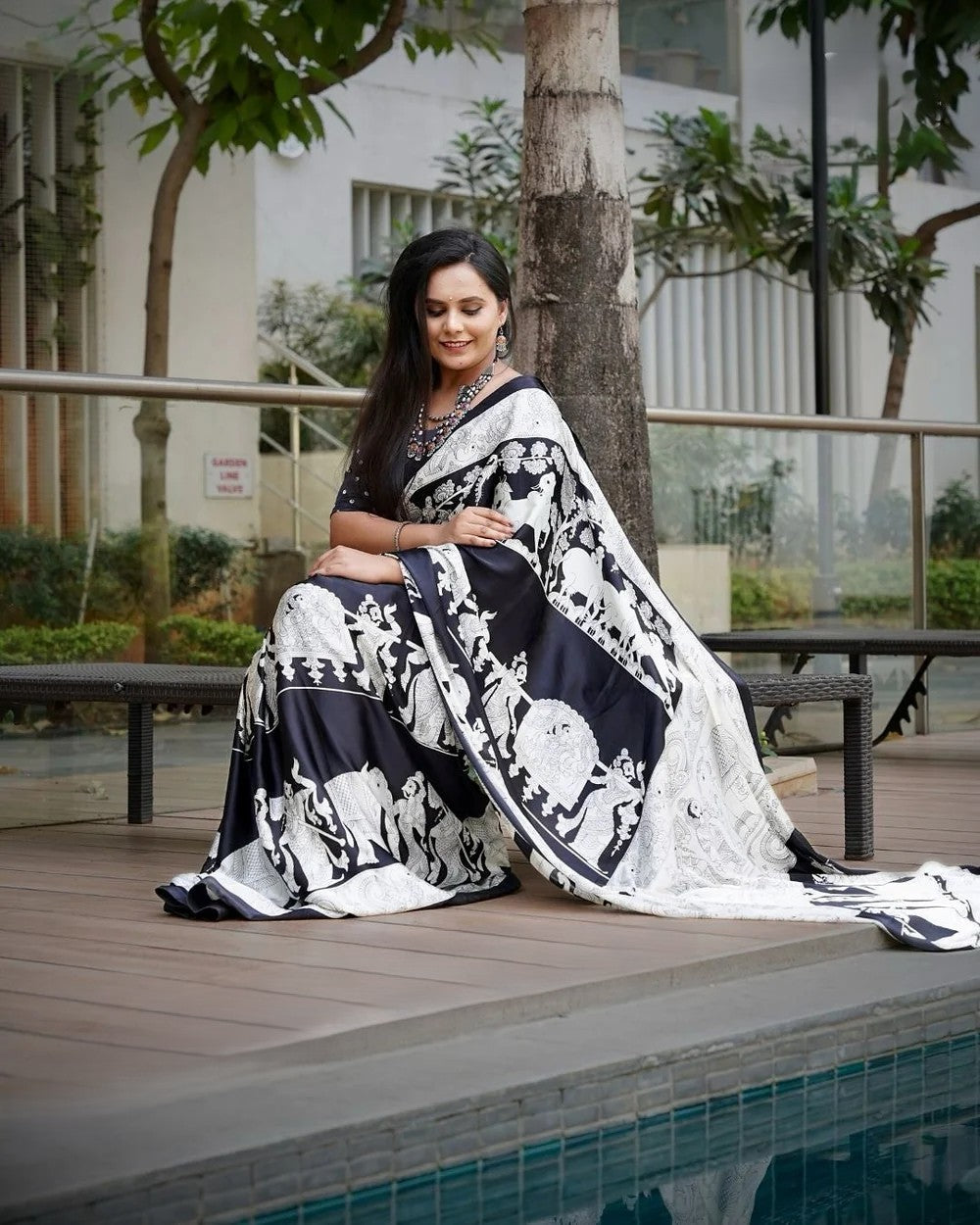 DIL HOGYA KALAMKARI PREMIUM MODAL SILK SAREE